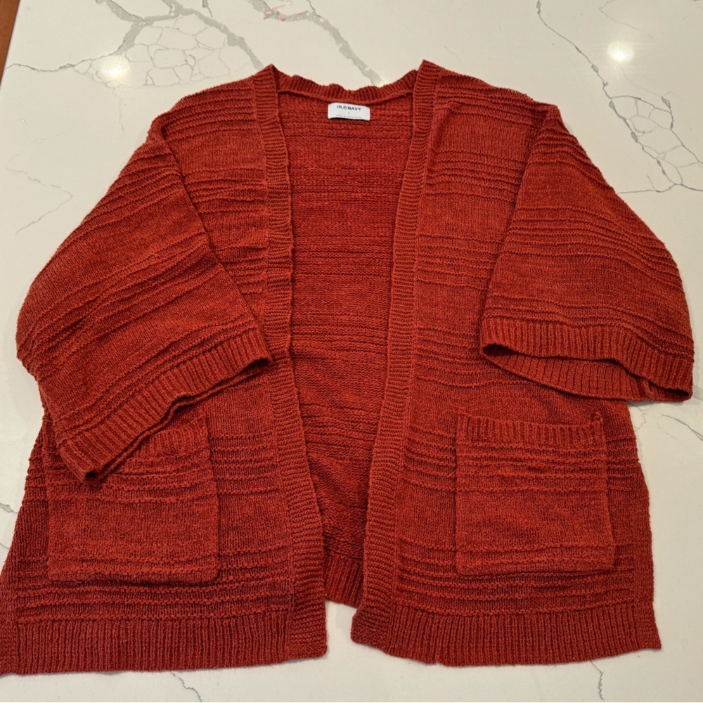 Old Navy Open Cardigan short sleeve kimono size large